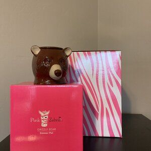 Pink Zebra "Grizzly Bear" Simmer Pot Warmer